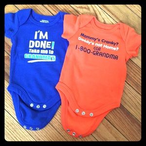 Newborn onesies lot of two